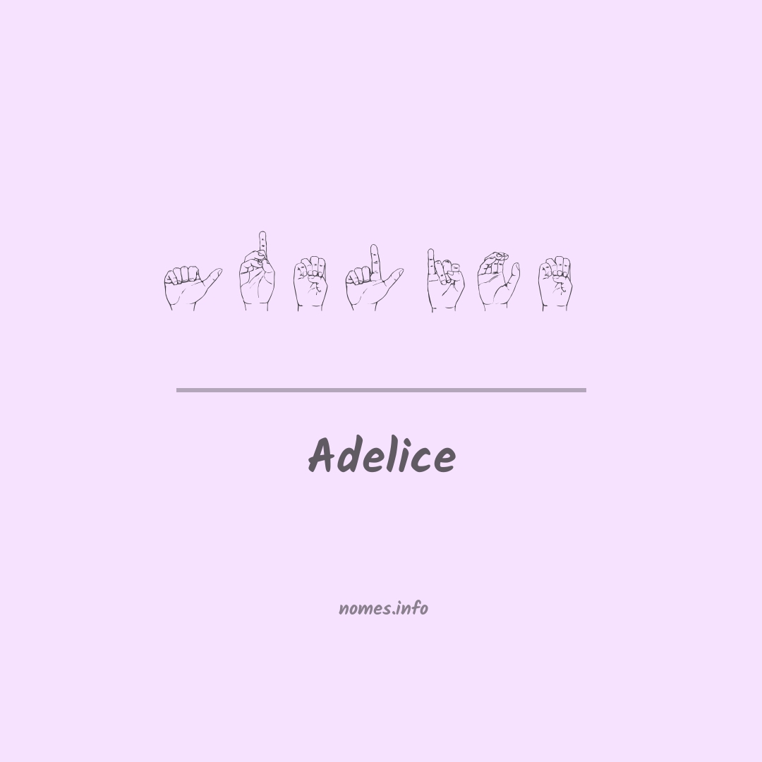 Adelice em Libras