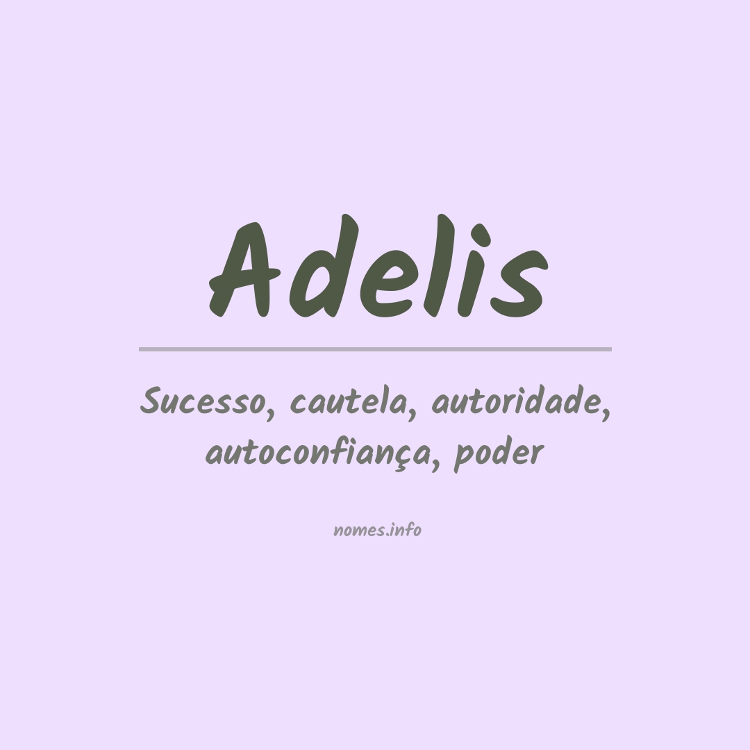 Significado do nome Adelis