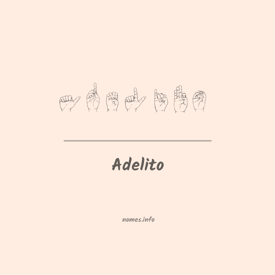 Adelito em Libras
