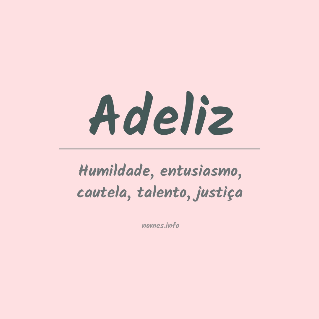 Significado do nome Adeliz