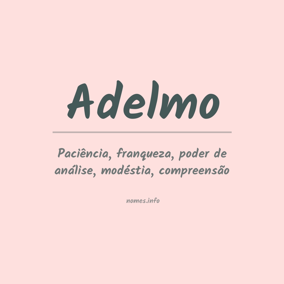 Significado do nome Adelmo