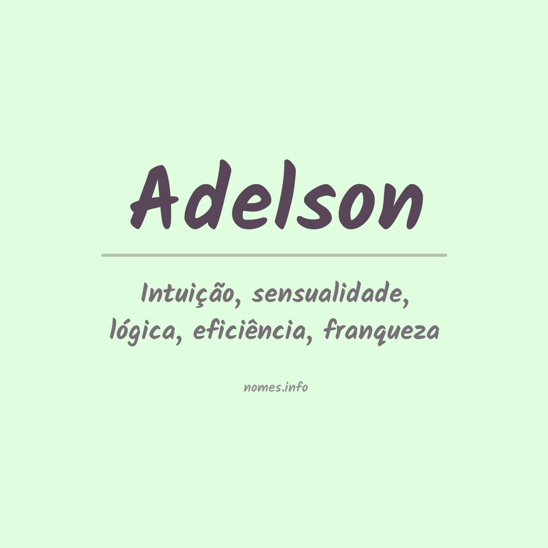 Significado do nome Adelson