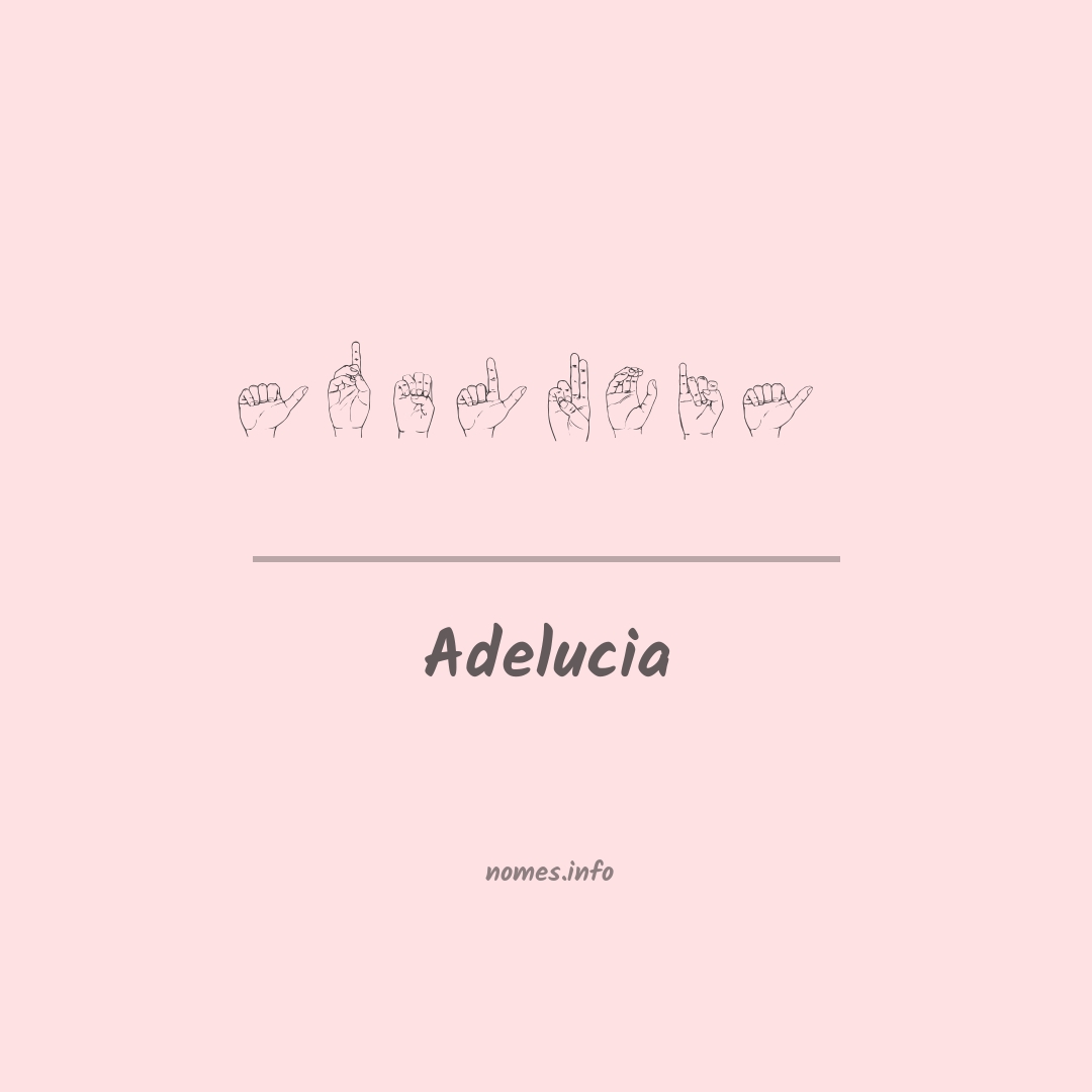 Adelucia em Libras