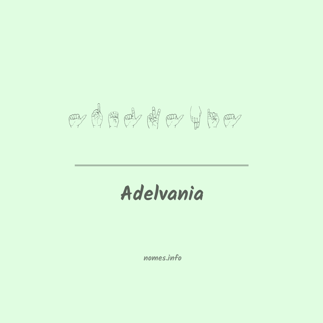 Adelvania em Libras