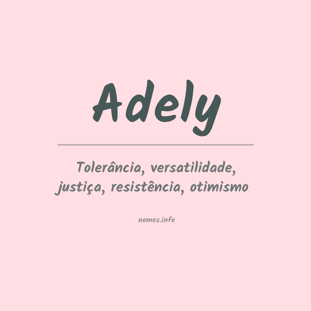 Significado do nome Adely