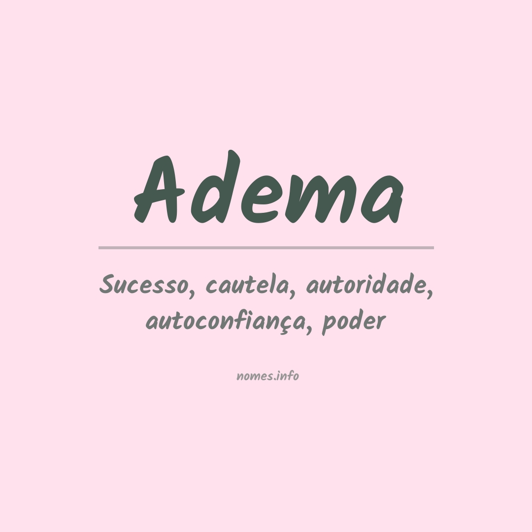 Significado do nome Adema