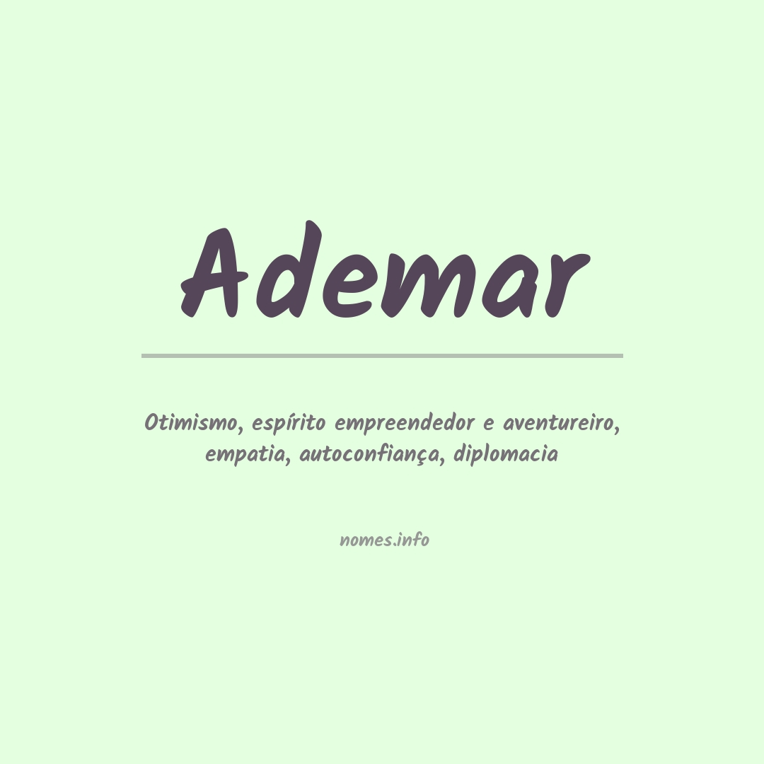 Significado do nome Ademar