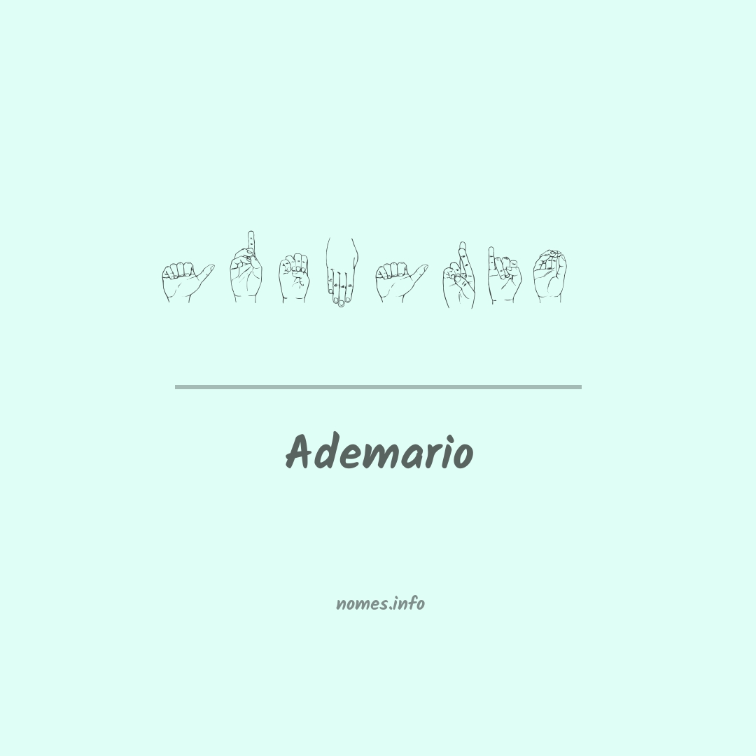 Ademario em Libras