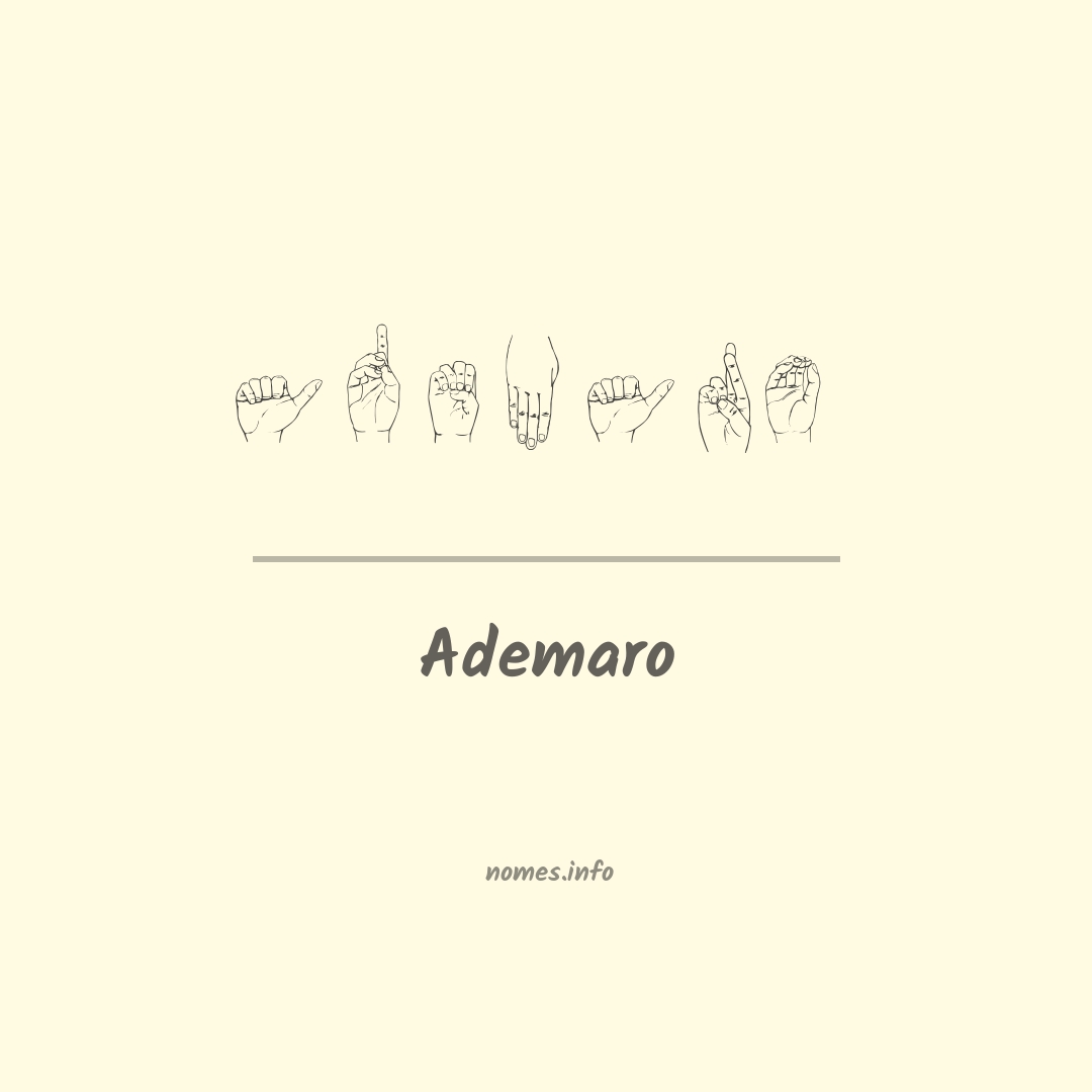 Ademaro em Libras