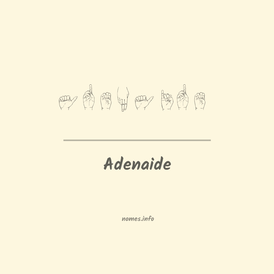 Adenaide em Libras