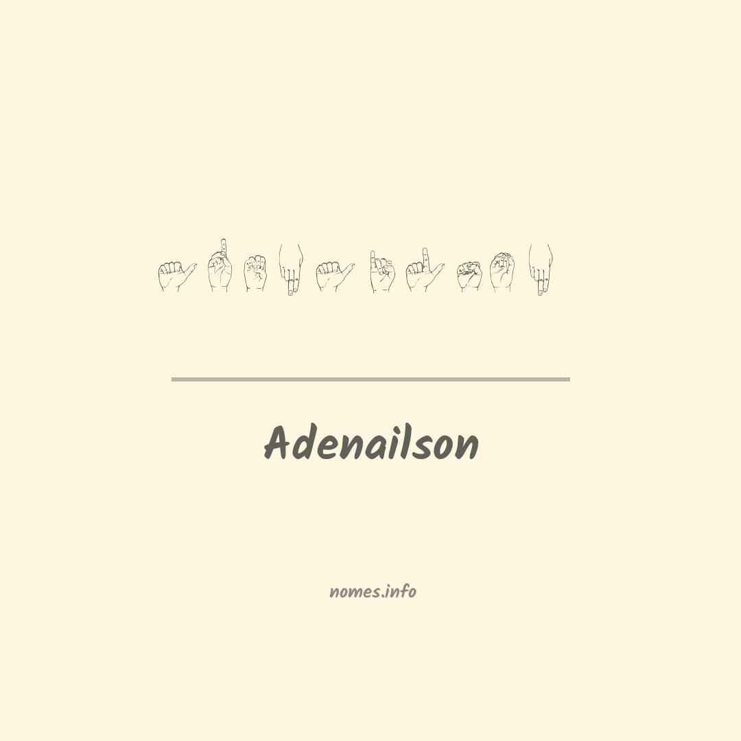 Adenailson em Libras