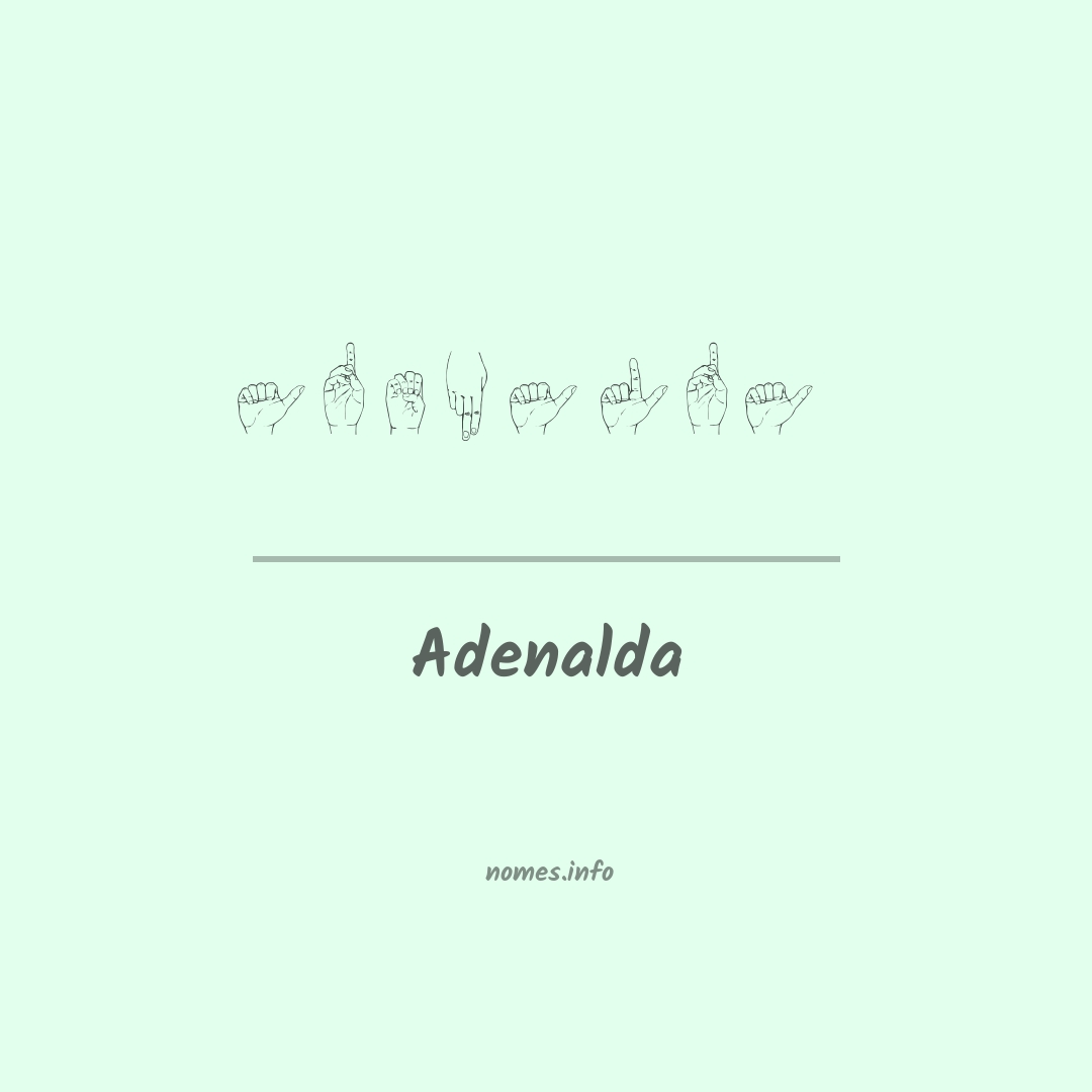 Adenalda em Libras
