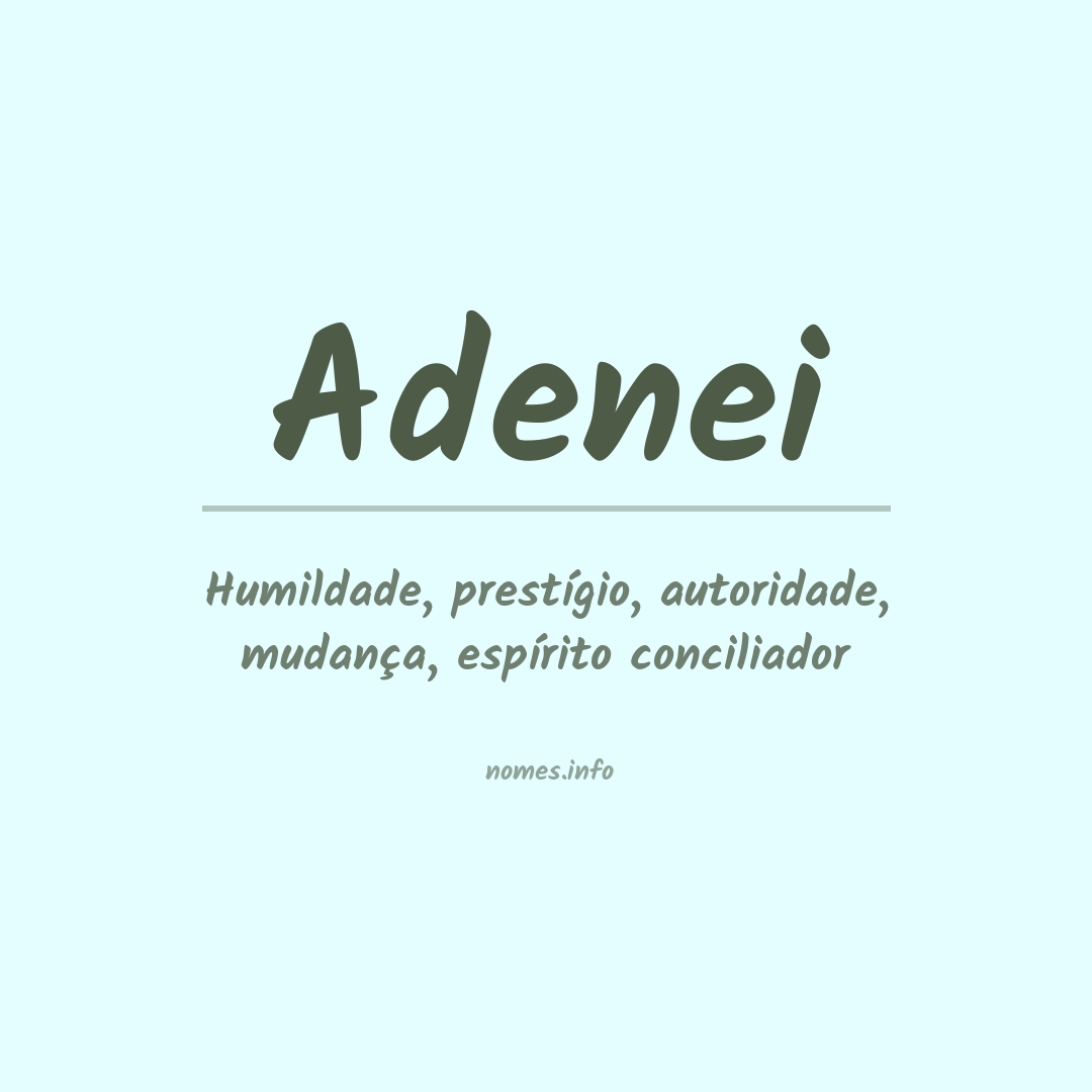 Significado do nome Adenei