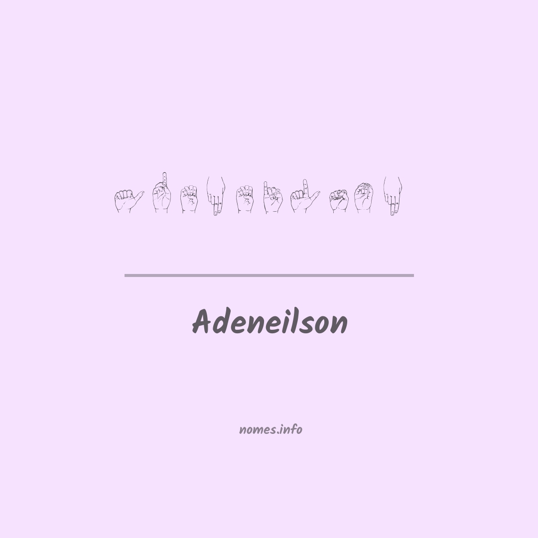 Adeneilson em Libras