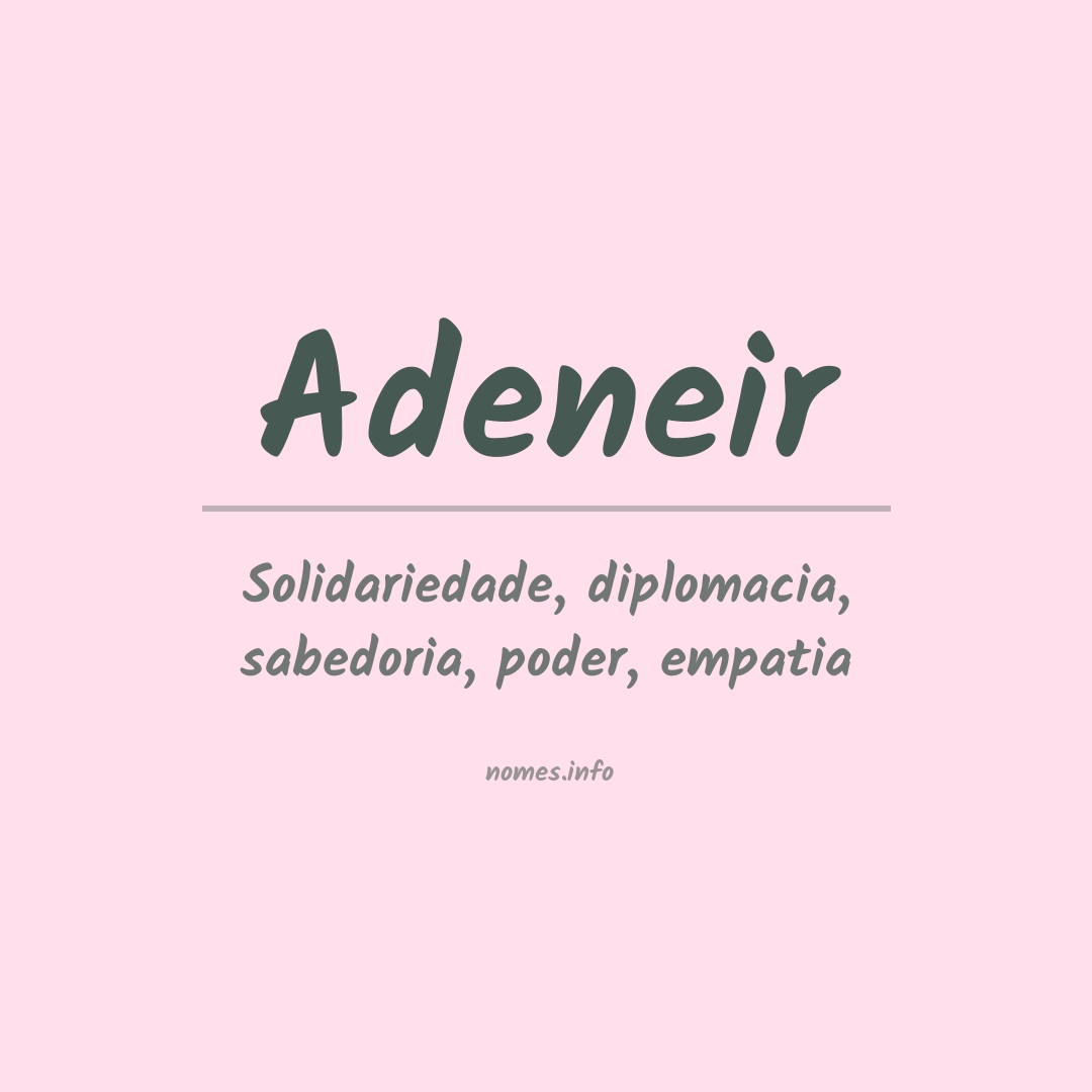 Significado do nome Adeneir