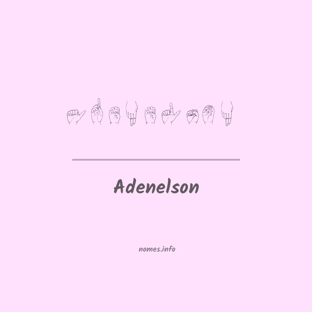 Adenelson em Libras