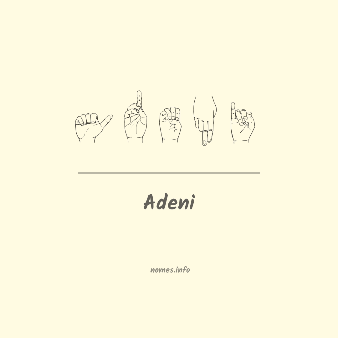 Adeni em Libras