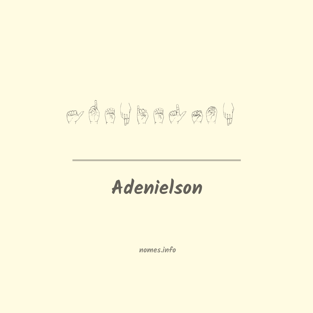 Adenielson em Libras