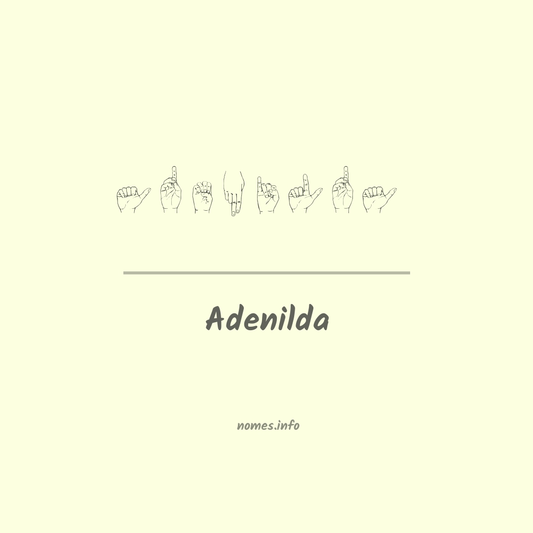 Adenilda em Libras