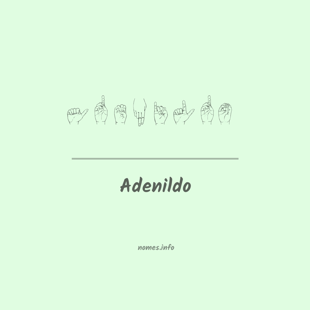 Adenildo em Libras