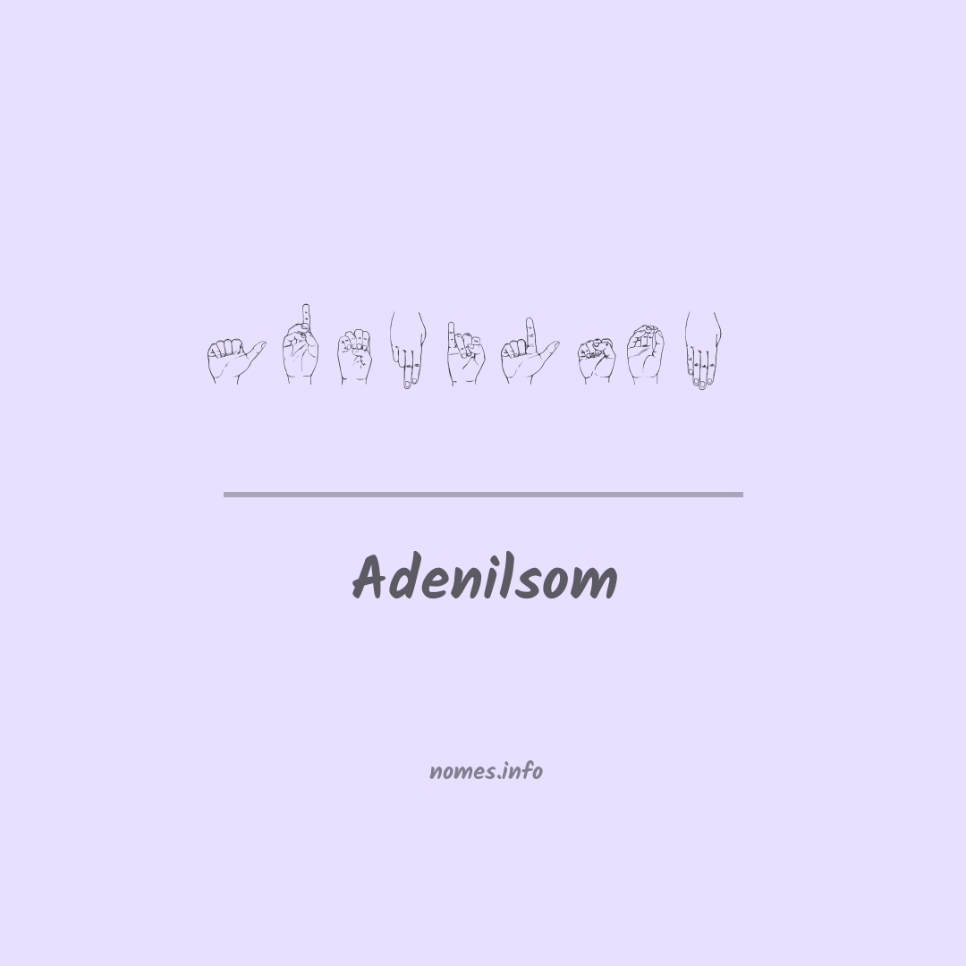 Adenilsom em Libras