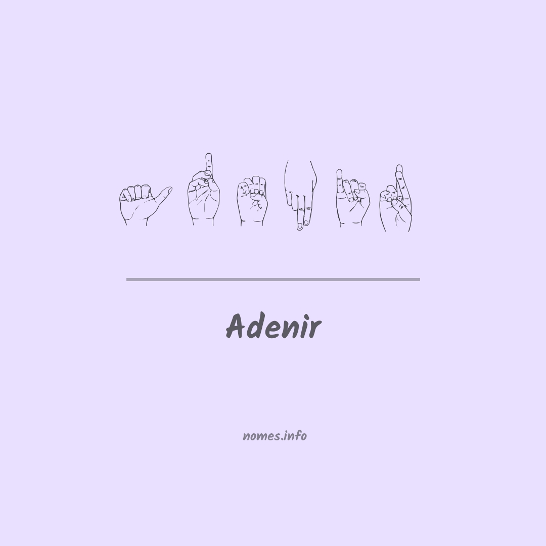 Adenir em Libras