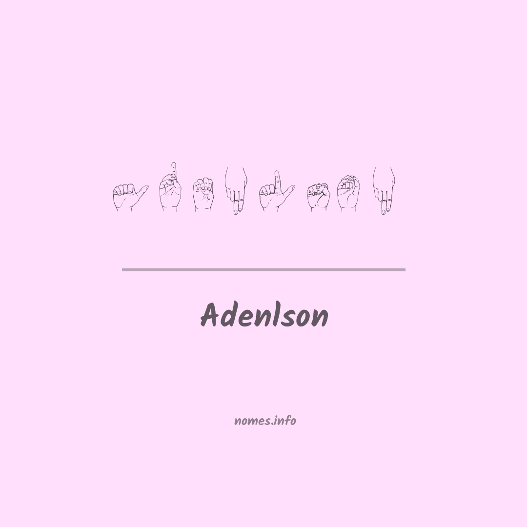 Adenlson em Libras
