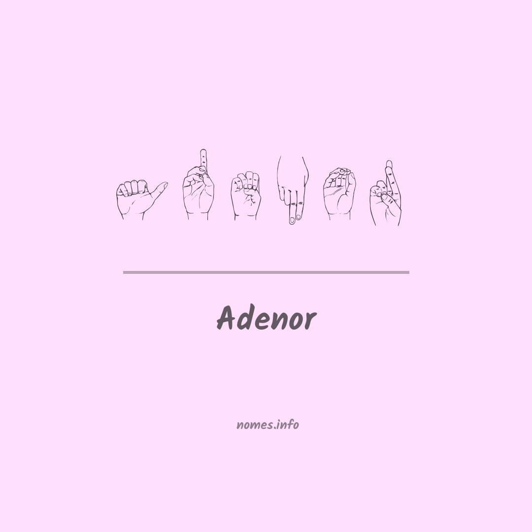 Adenor em Libras