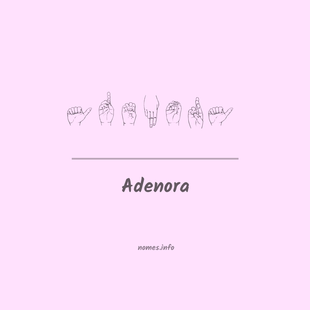 Adenora em Libras