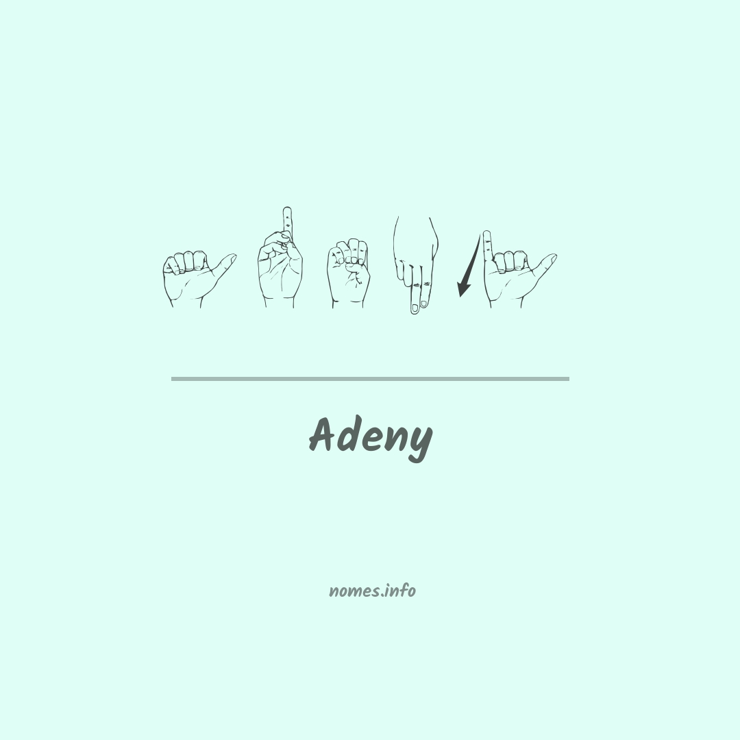 Adeny em Libras