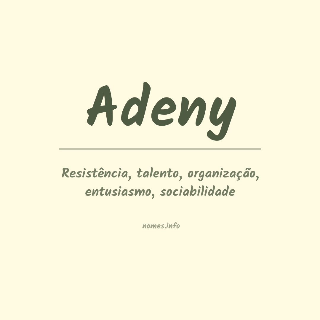 Significado do nome Adeny
