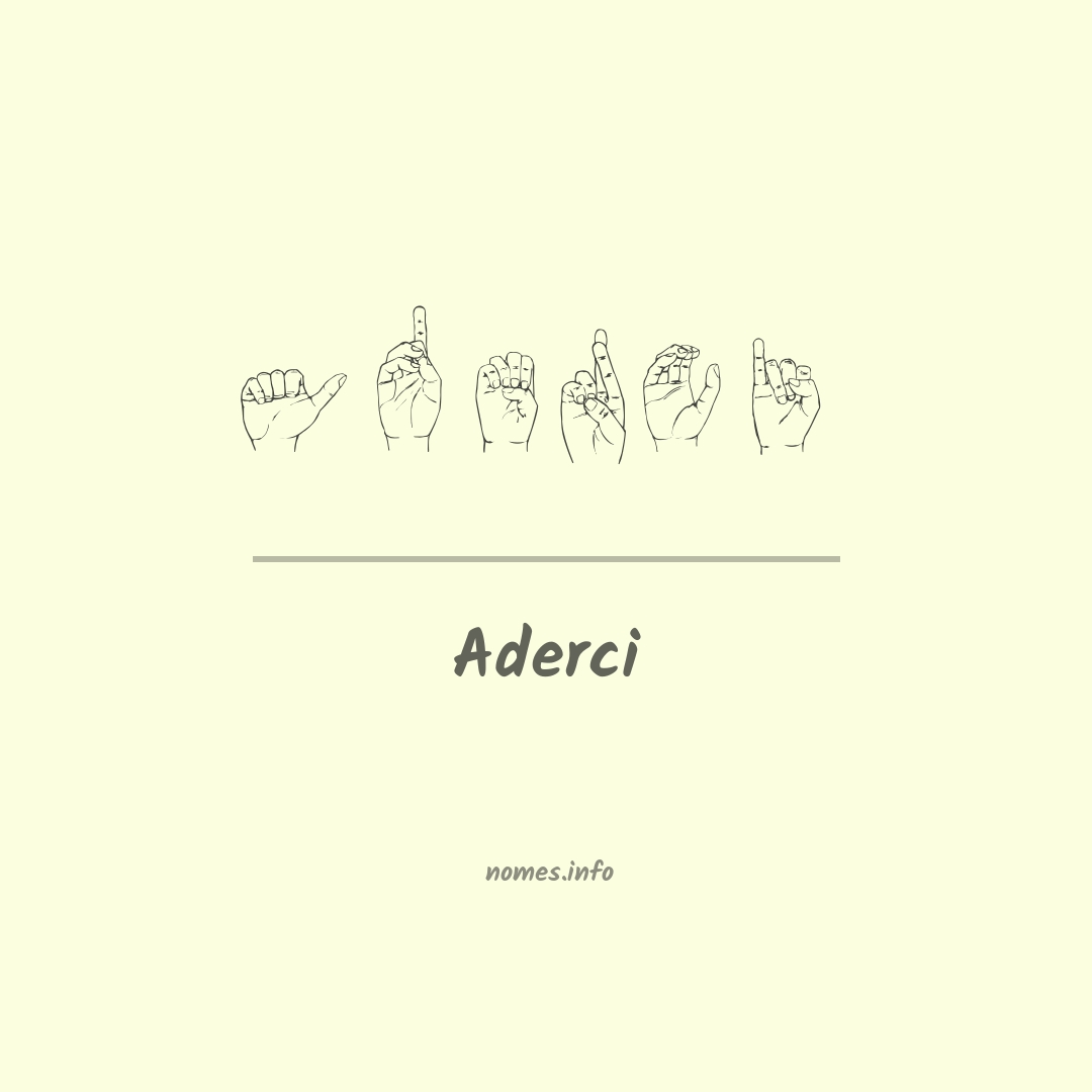 Aderci em Libras