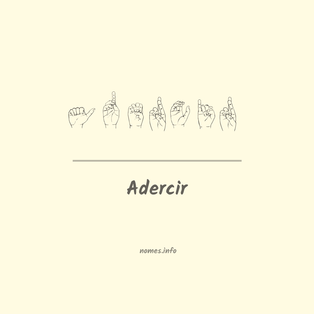 Adercir em Libras