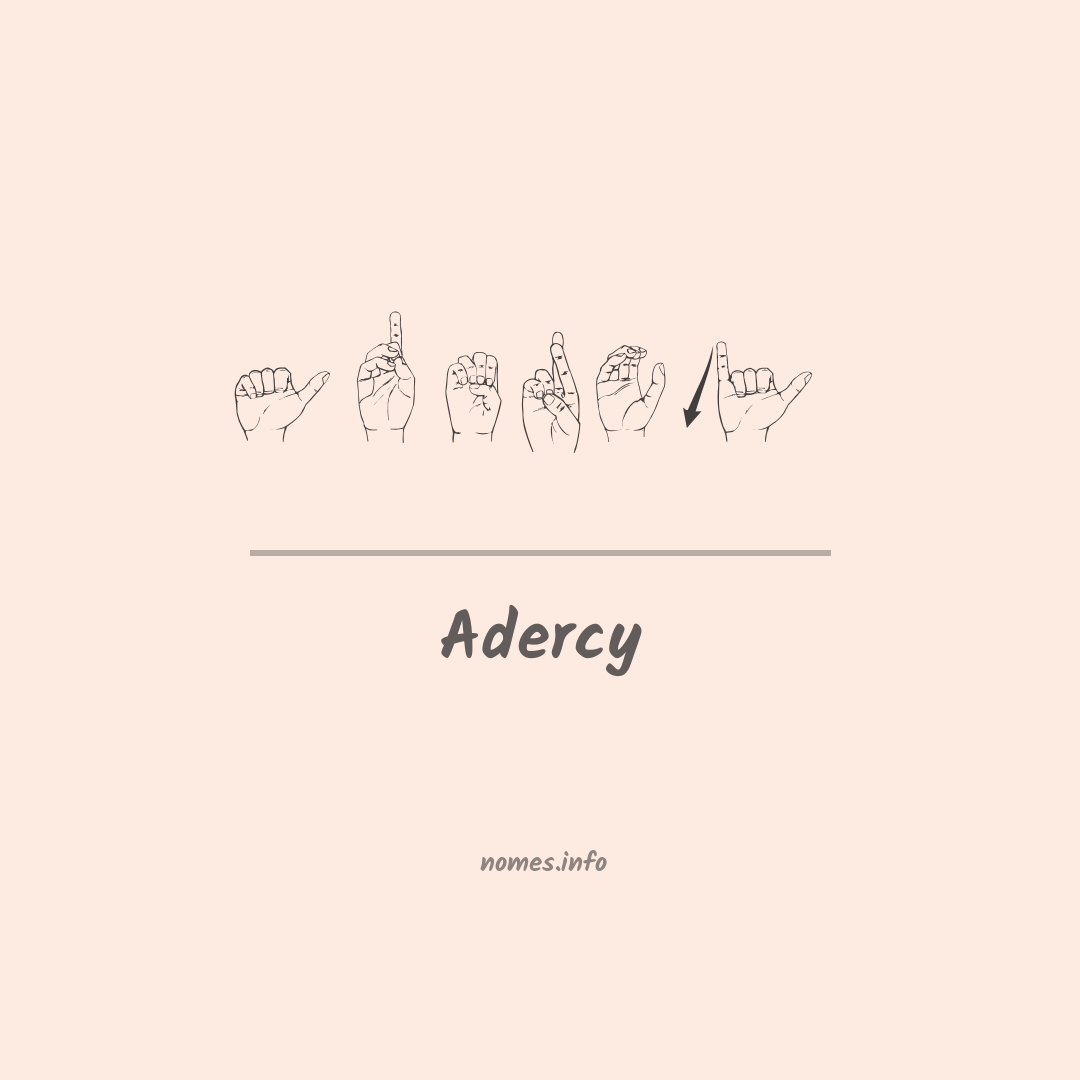 Adercy em Libras