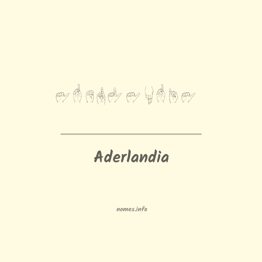 Aderlandia em Libras