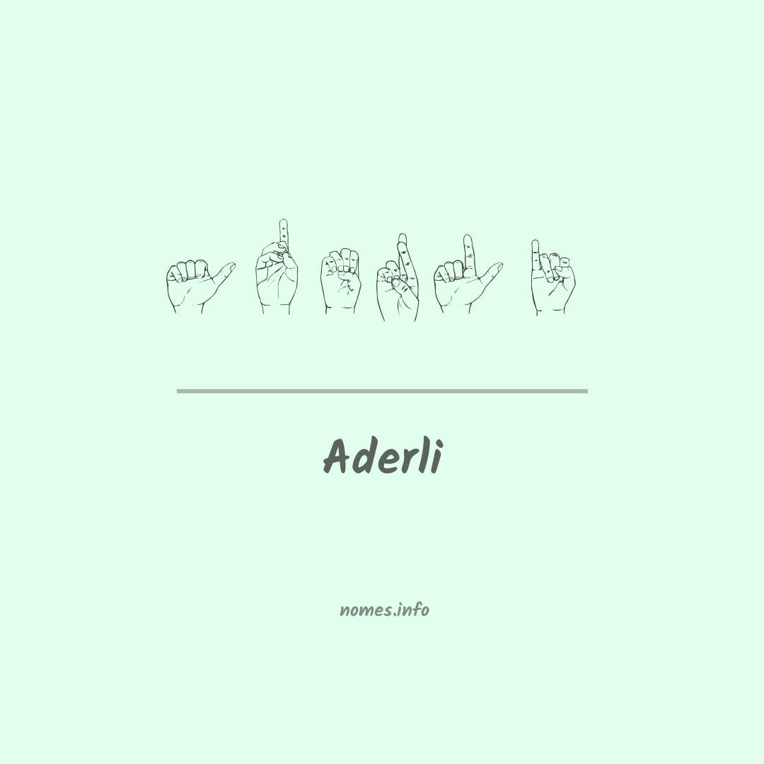 Aderli em Libras