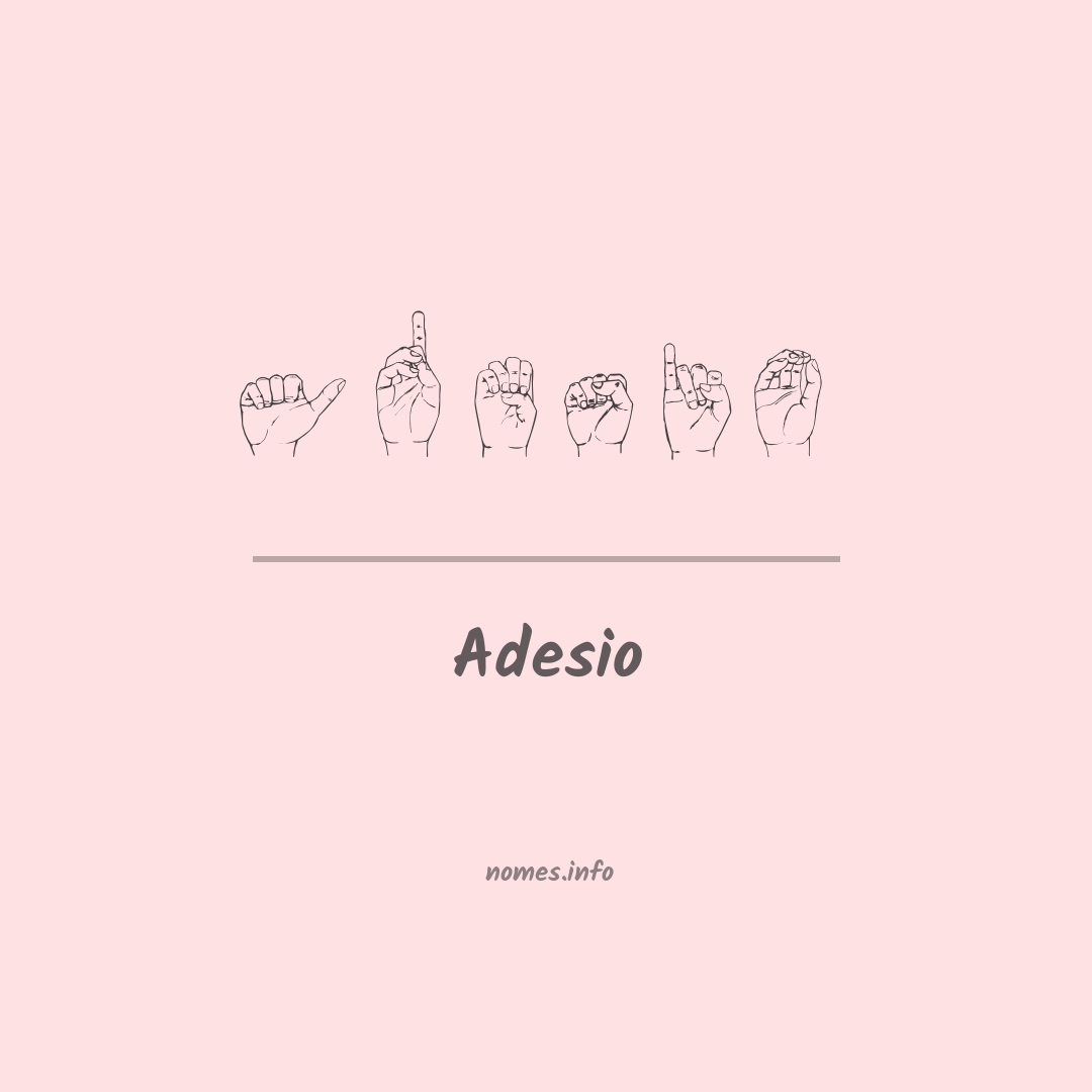 Adesio em Libras