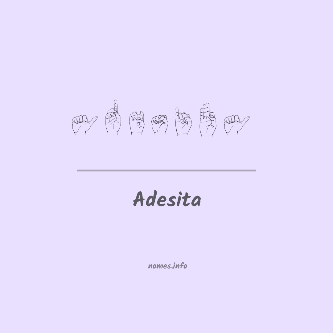 Adesita em Libras