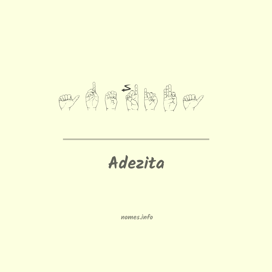Adezita em Libras
