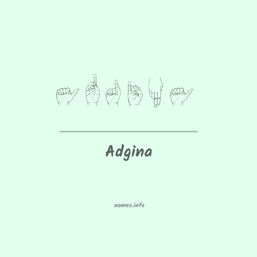 Adgina em Libras
