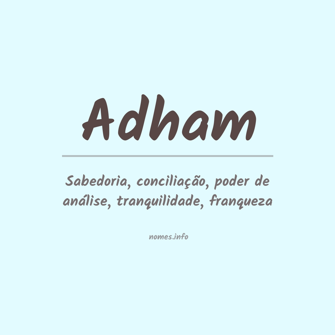 Significado do nome Adham