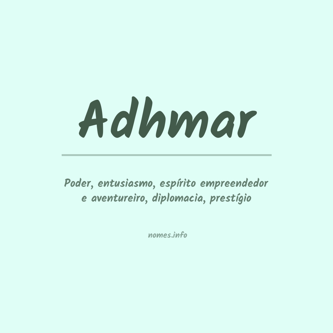 Significado do nome Adhmar