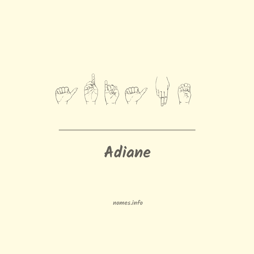 Adiane em Libras