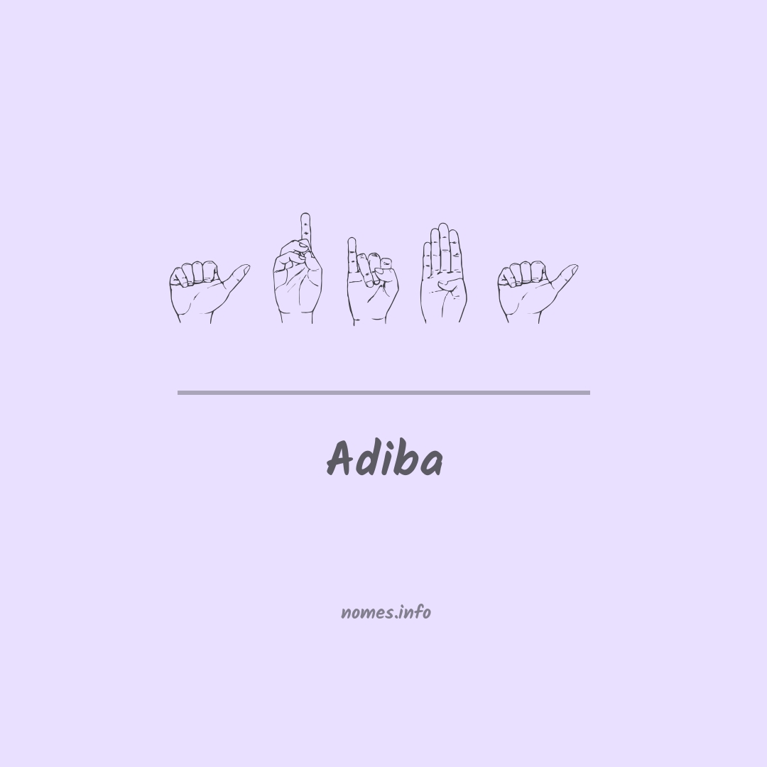 Adiba em Libras