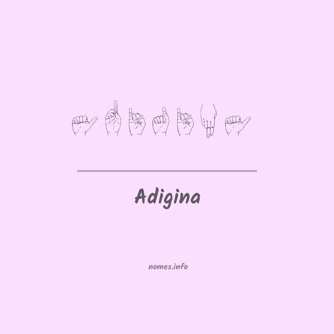 Adigina em Libras