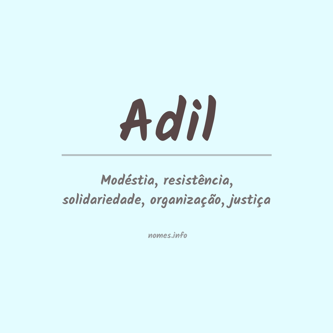 Significado do nome Adil