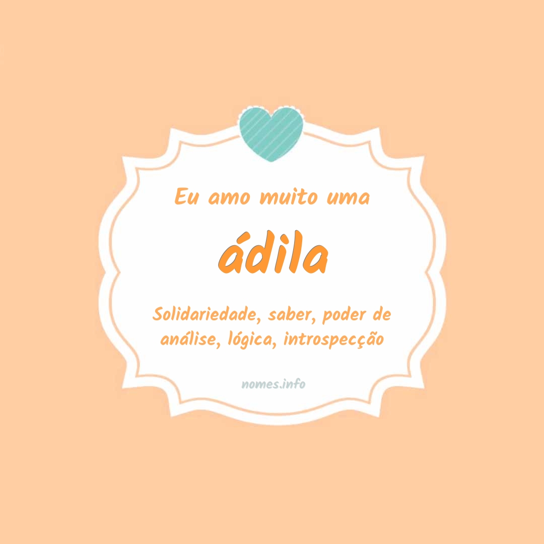 Eu amo muito ádila