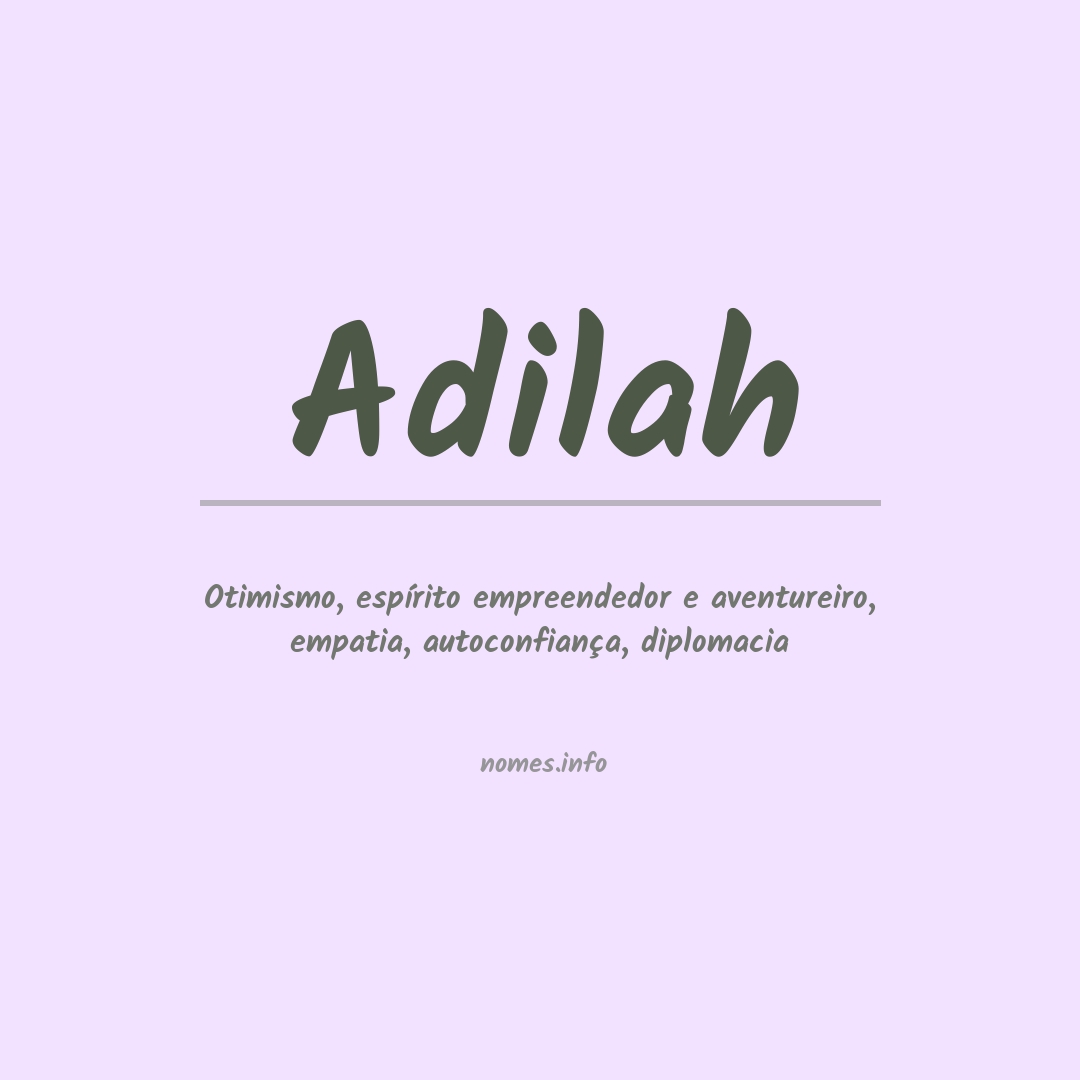 Significado do nome Adilah