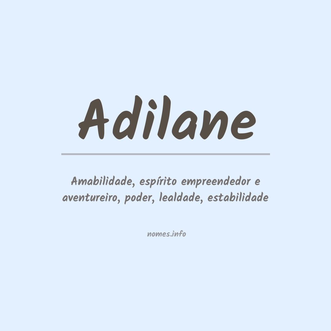 Significado do nome Adilane