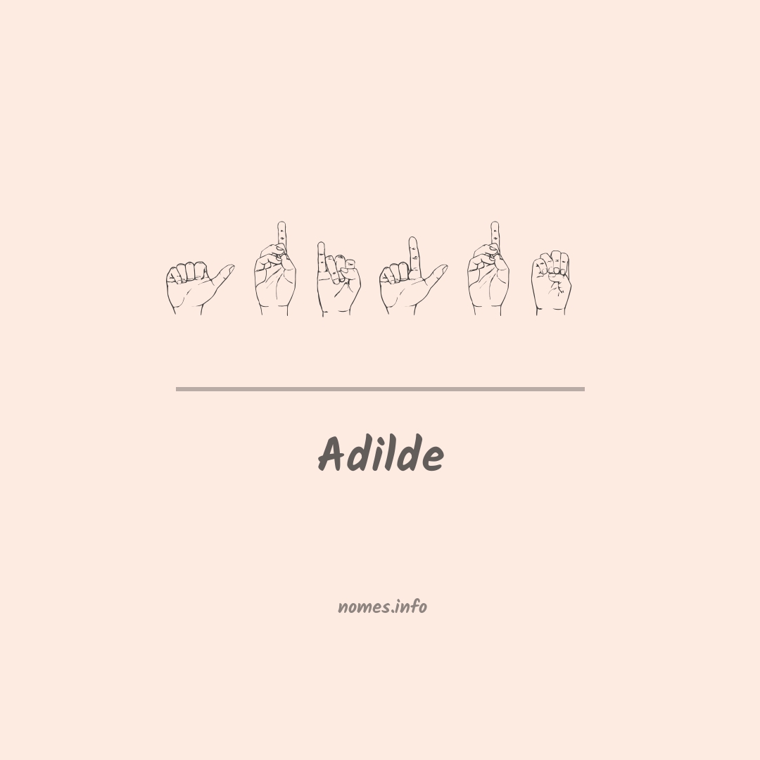 Adilde em Libras